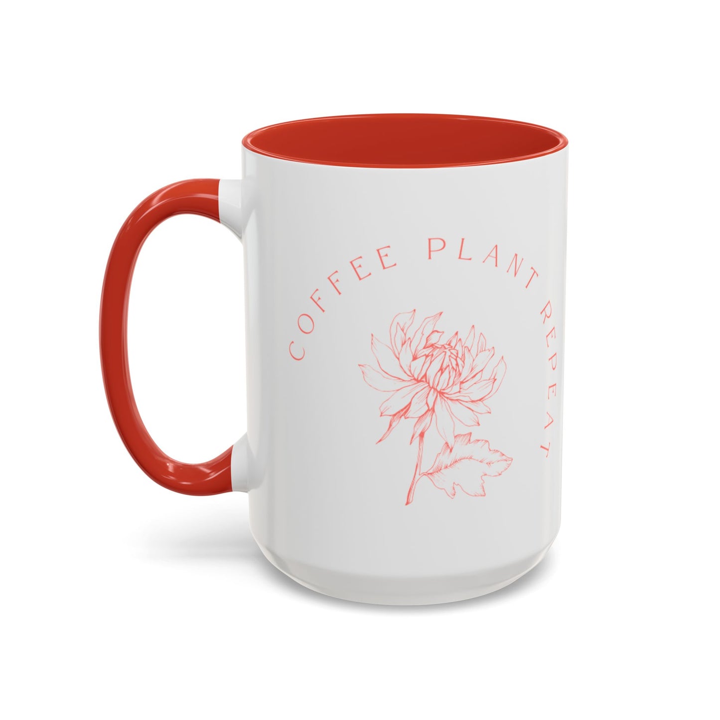 "Coffee Plant Repeat" Flower People 15oz Accent Coffee Mug