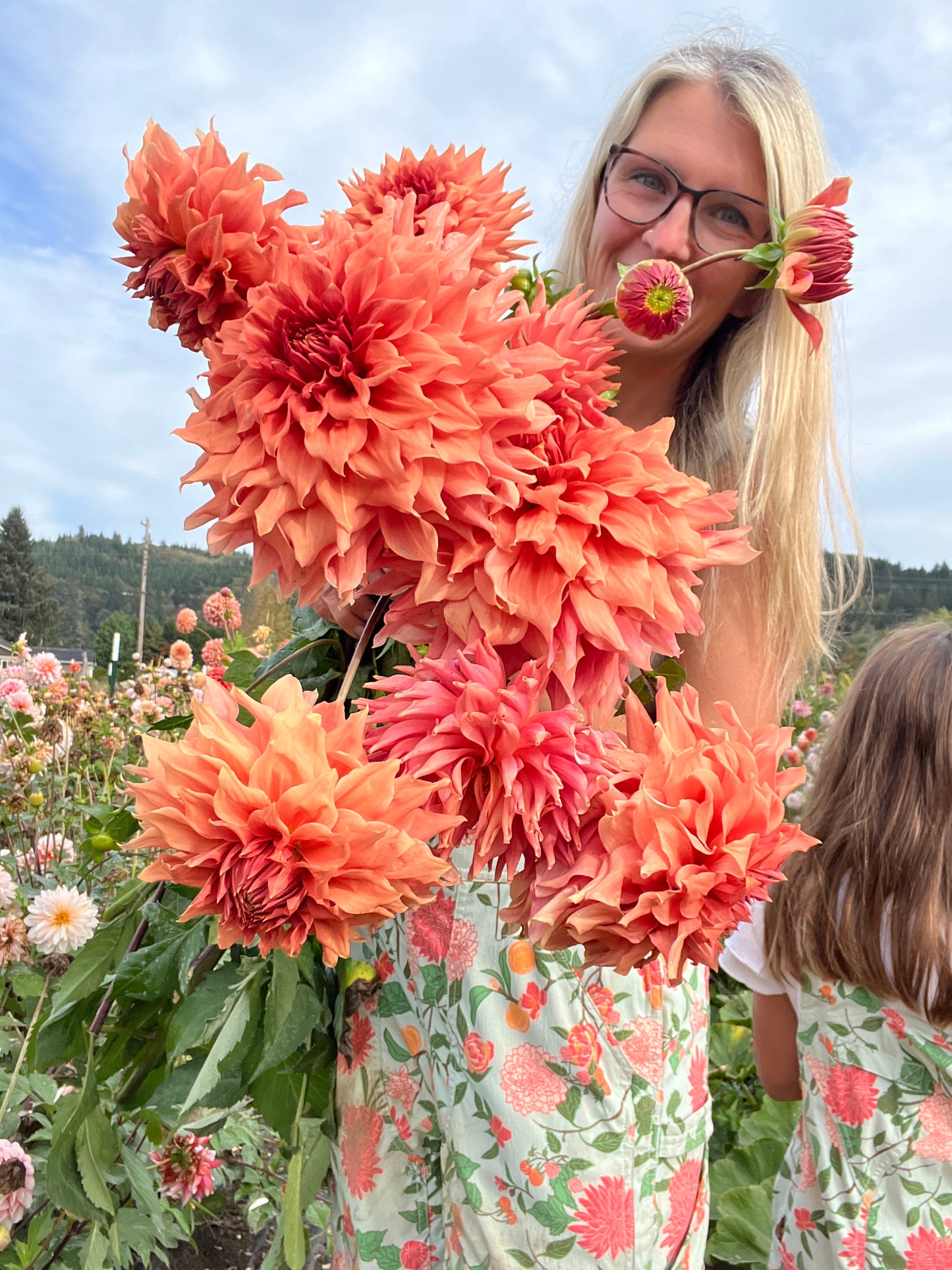 Sherwood Peach Dahlia